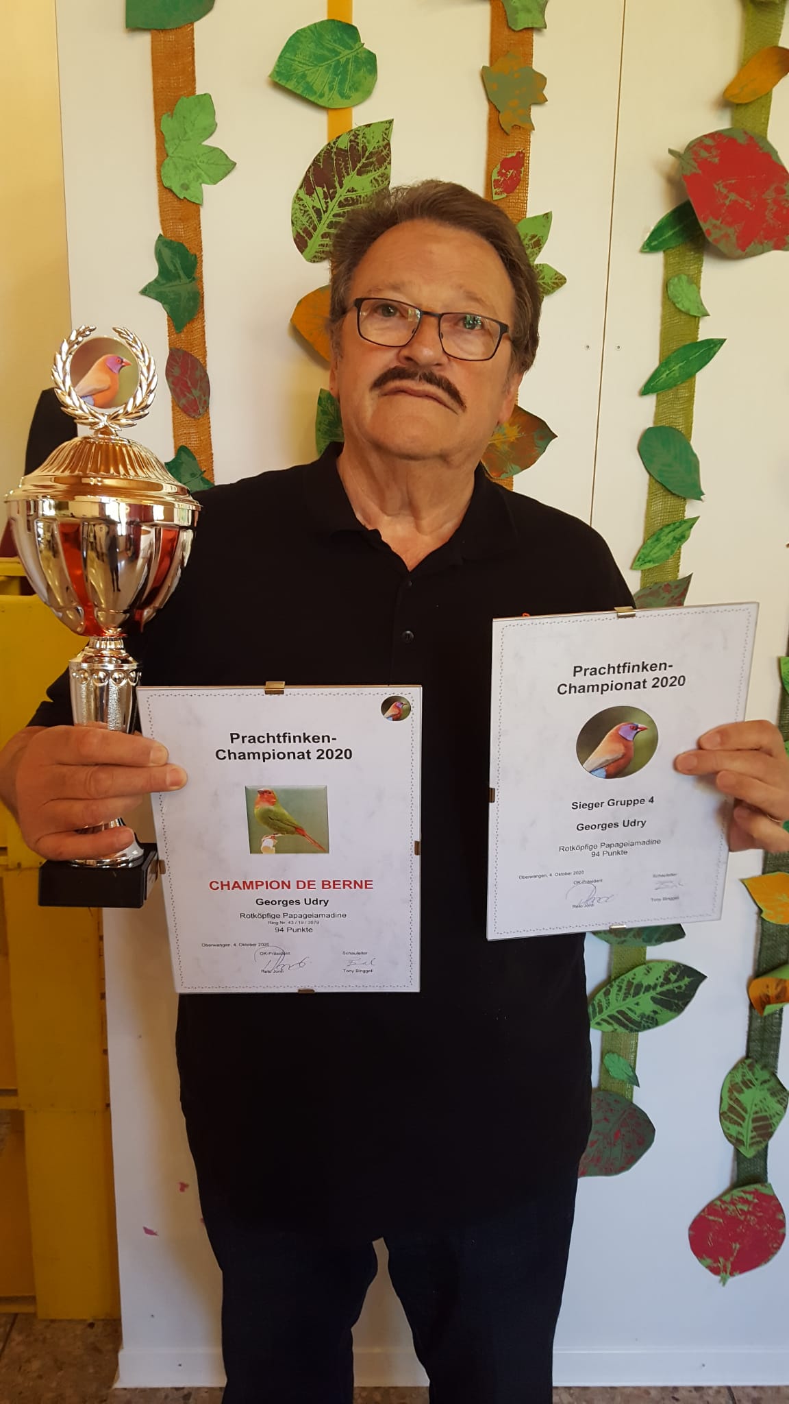 Georges Udry, Champion Gouldamadinen- und Prachtfinkenchampionat